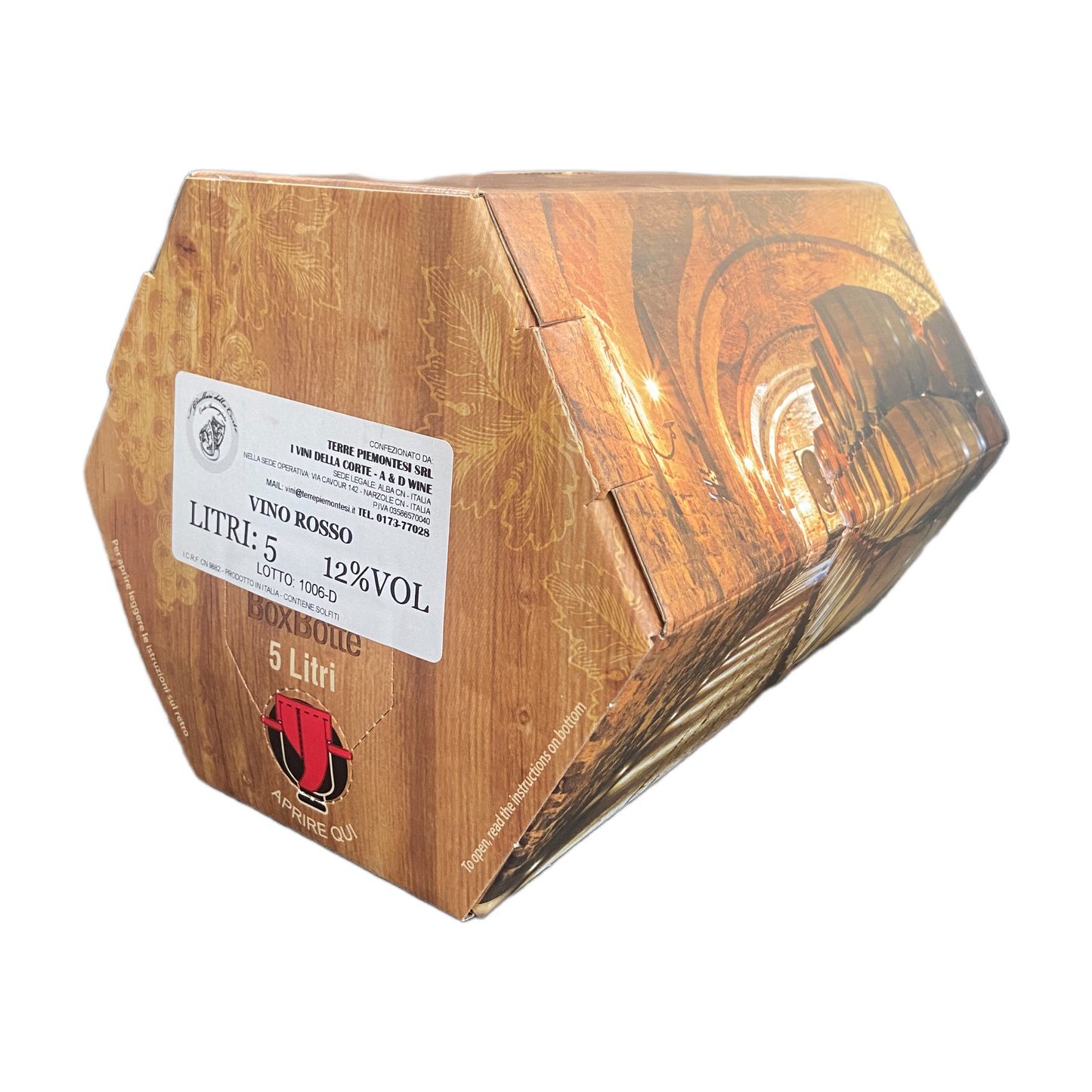 Dolcetto Terre Piemontesi 5 litri